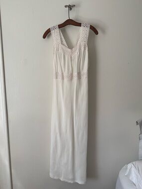 Radelle Lingerie Ivory Rayon Slip Lace Trim Size 36 1940s Vintage